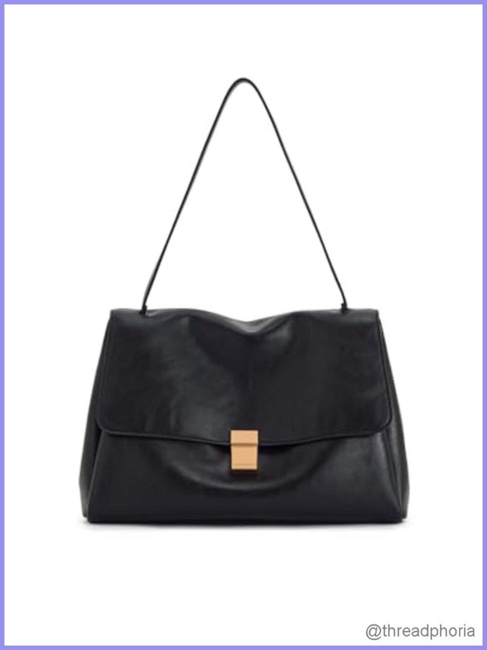 Hilary Vegan Leather Satchel Shoulder Bag, Gold Hardware, Roomy 13.4" W